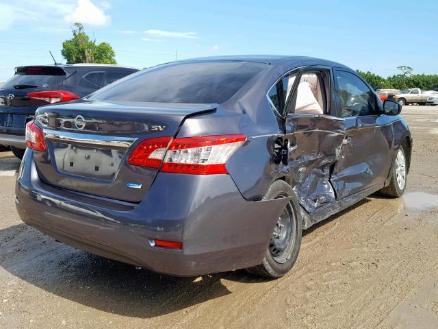 3N1AB7AP2DL778671 - 2013 NISSAN SENTRA SV CHARCOAL photo 4