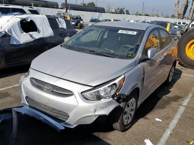 KMHCT4AEXGU950144 - 2016 HYUNDAI ACCENT SE SILVER photo 2