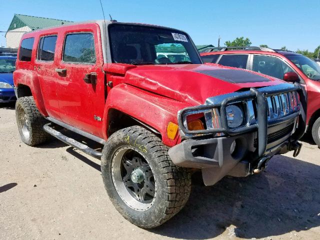 5GTDN136568106861 - 2006 HUMMER H3 RED photo 1