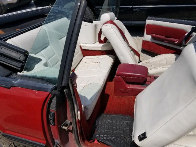 1FABP44A7JF279160 - 1988 FORD MUSTANG LX RED photo 6