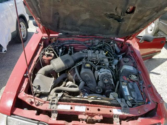 1FABP44A7JF279160 - 1988 FORD MUSTANG LX RED photo 7