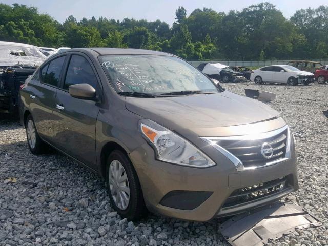 3N1CN7AP1FL859874 - 2015 NISSAN VERSA S GRAY photo 1