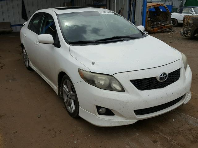 1NXBE40E79Z018297 - 2009 TOYOTA COROLLA XR WHITE photo 1