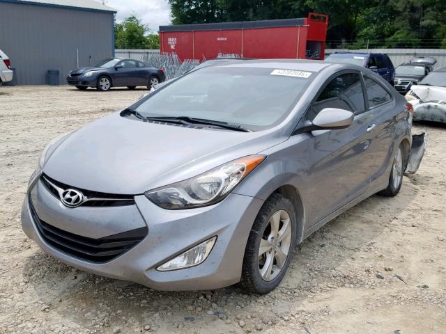 KMHDH6AE7DU020375 - 2013 HYUNDAI ELANTRA CO GRAY photo 2