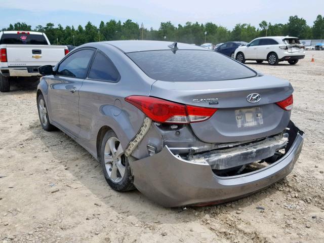 KMHDH6AE7DU020375 - 2013 HYUNDAI ELANTRA CO GRAY photo 3