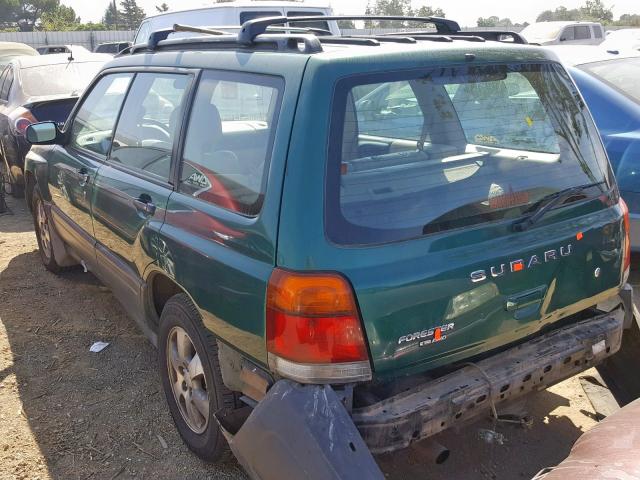 JF1SF6356YH721234 - 2000 SUBARU FORESTER L GREEN photo 3