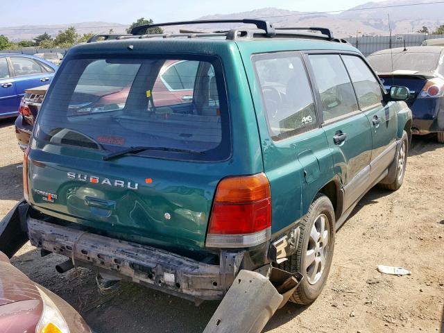 JF1SF6356YH721234 - 2000 SUBARU FORESTER L GREEN photo 4