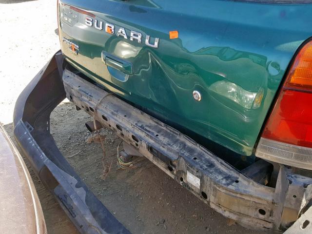 JF1SF6356YH721234 - 2000 SUBARU FORESTER L GREEN photo 9