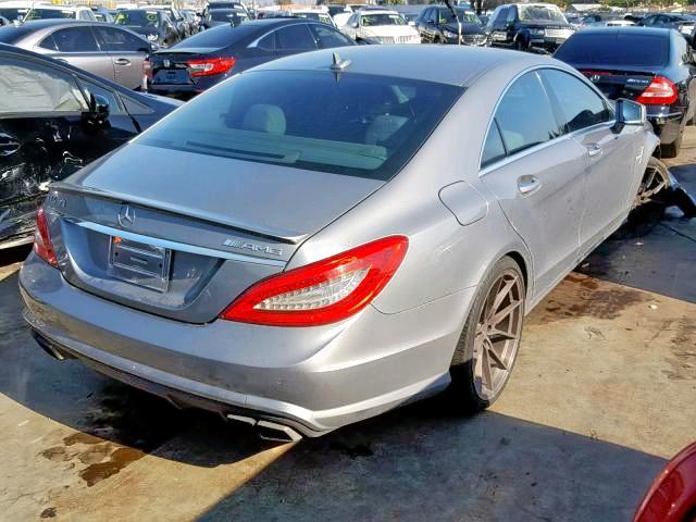 WDDLJ7EB9CA014819 - 2012 MERCEDES-BENZ CLS 63 AMG GRAY photo 4