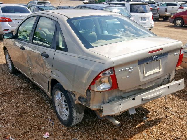 1FAFP34N16W173034 - 2006 FORD FOCUS ZX4 TAN photo 3