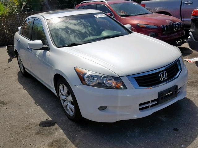 1HGCP3F86AA000850 - 2010 HONDA ACCORD EXL WHITE photo 1