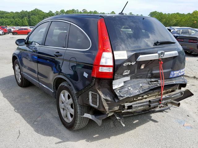 5J6RE387X9L004610 - 2009 HONDA CR-V EXL BLACK photo 3