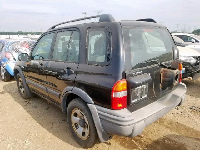 2S3TE62V346104636 - 2004 SUZUKI VITARA LX BLACK photo 3