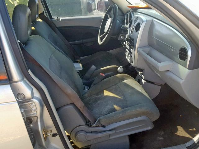 3A4FY58B57T554065 - 2007 CHRYSLER PT CRUISER SILVER photo 5