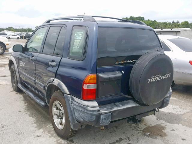 2CNBJ734336933525 - 2003 CHEVROLET TRACKER ZR BLUE photo 3