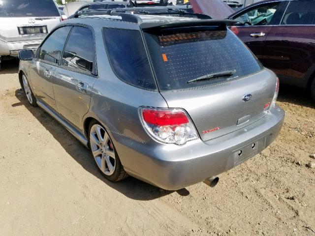 JF1GG74687G813739 - 2007 SUBARU IMPREZA WR SILVER photo 3