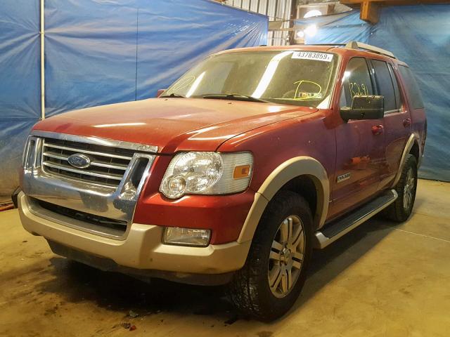 1FMEU74826UA27653 - 2006 FORD EXPLORER E RED photo 2