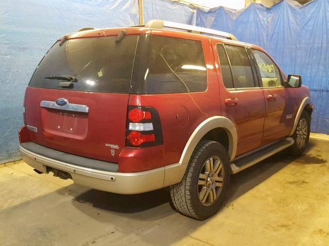 1FMEU74826UA27653 - 2006 FORD EXPLORER E RED photo 4