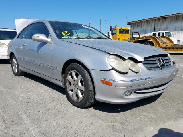 WDBTJ65J14F084331 - 2004 MERCEDES-BENZ CLK 320C SILVER photo 1