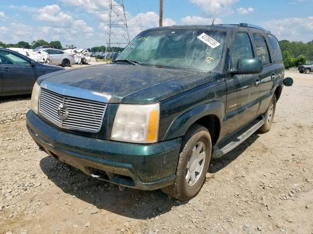 1GYEK63NX2R223150 - 2002 CADILLAC ESCALADE L GREEN photo 2