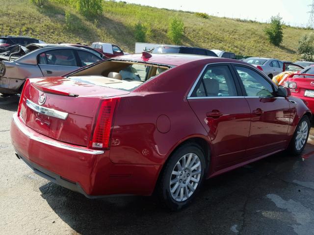 1G6DG5E56C0147557 - 2012 CADILLAC CTS LUXURY RED photo 4