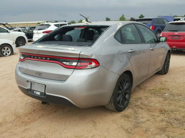 1C3CDFFA3GD803249 - 2016 DODGE DART SXT S SILVER photo 4