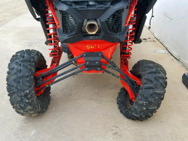 3JBVNAW49JK003693 - 2018 CAN-AM MAVERICK X ORANGE photo 9