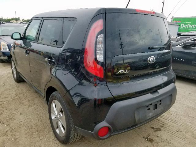 KNDJN2A26F7806958 - 2015 KIA SOUL BLACK photo 3