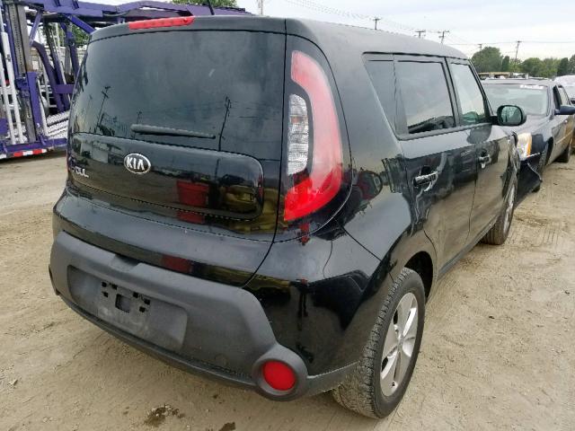 KNDJN2A26F7806958 - 2015 KIA SOUL BLACK photo 4