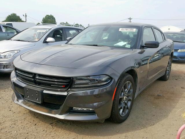 2C3CDXJG4JH136588 - 2018 DODGE CHARGER GT GRAY photo 2