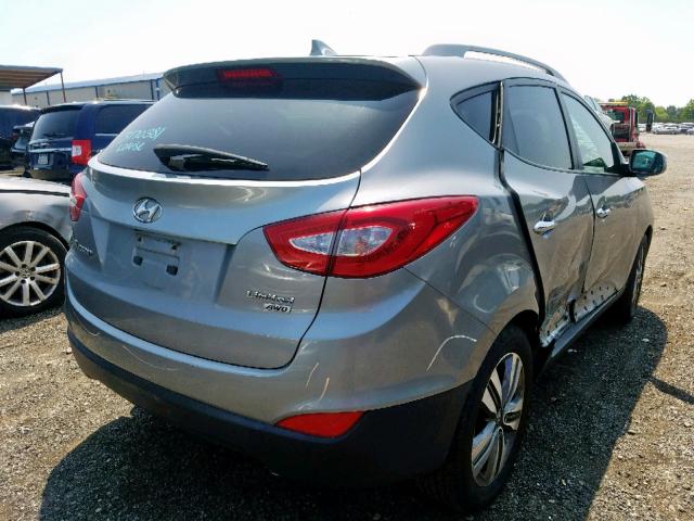 KM8JUCAG6FU115589 - 2015 HYUNDAI TUCSON LIM GRAY photo 4