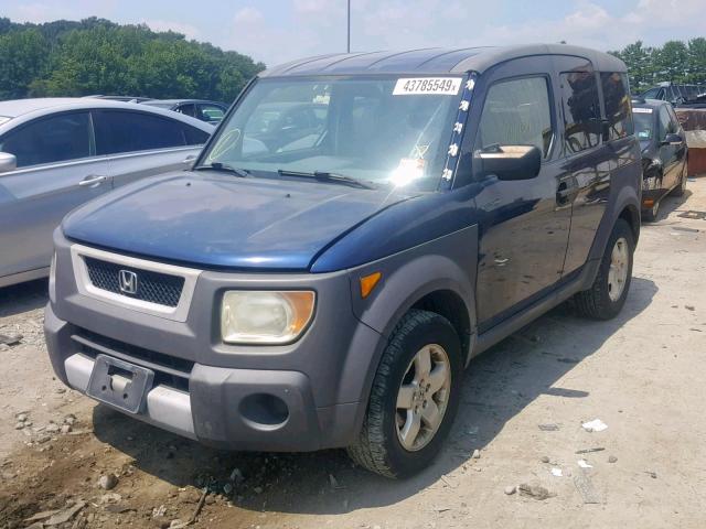 5J6YH28553L025139 - 2003 HONDA ELEMENT EX BLUE photo 2