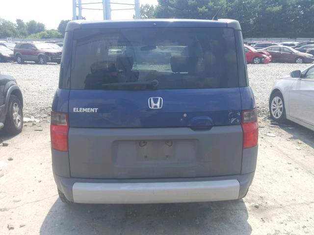 5J6YH28553L025139 - 2003 HONDA ELEMENT EX BLUE photo 9