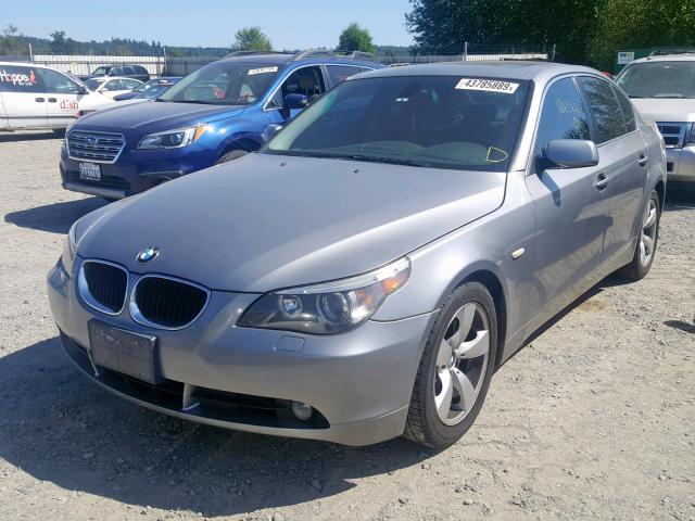 WBANA53525B860921 - 2005 BMW 525 I GRAY photo 2