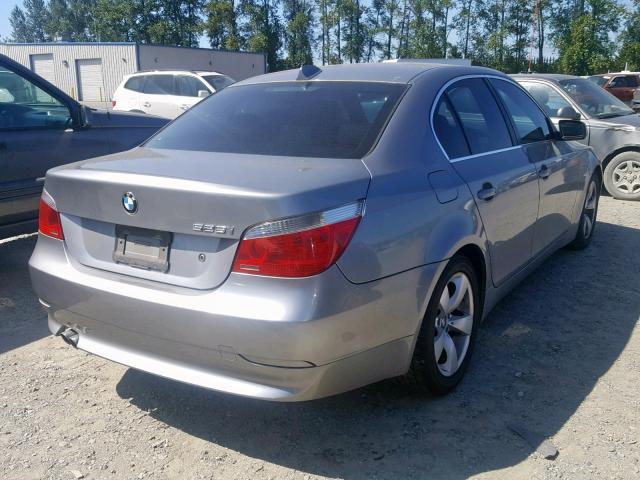 WBANA53525B860921 - 2005 BMW 525 I GRAY photo 4