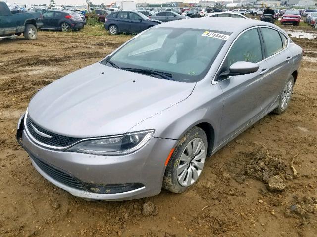 1C3CCCFB9GN139821 - 2016 CHRYSLER 200 LX SILVER photo 2