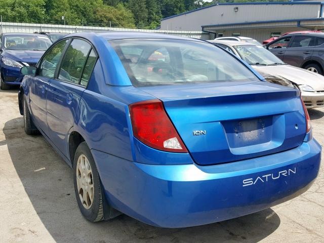 1G8AJ52F73Z171757 - 2003 SATURN ION LEVEL BLUE photo 3