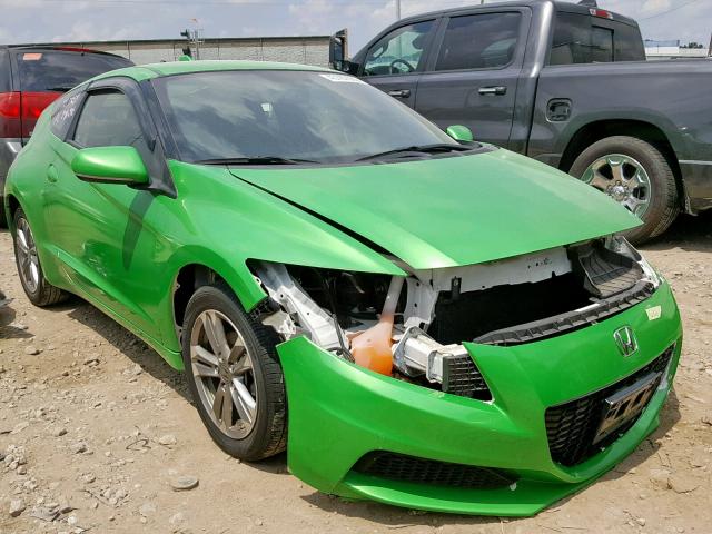 JHMZF1D42DS000325 - 2013 HONDA CR-Z GREEN photo 1