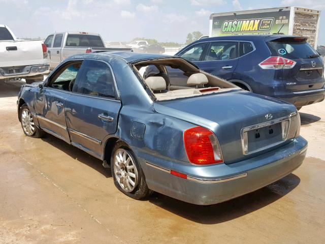 KMHFU45E85A376842 - 2005 HYUNDAI XG 350 BLUE photo 3