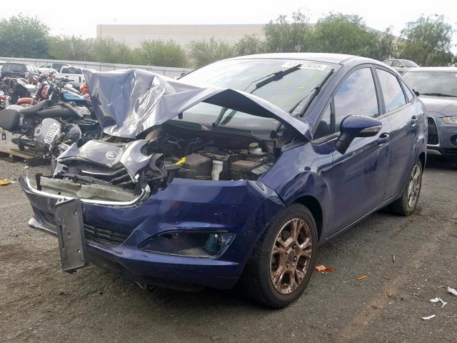 3FADP4BJ5GM202159 - 2016 FORD FIESTA SE BLUE photo 2