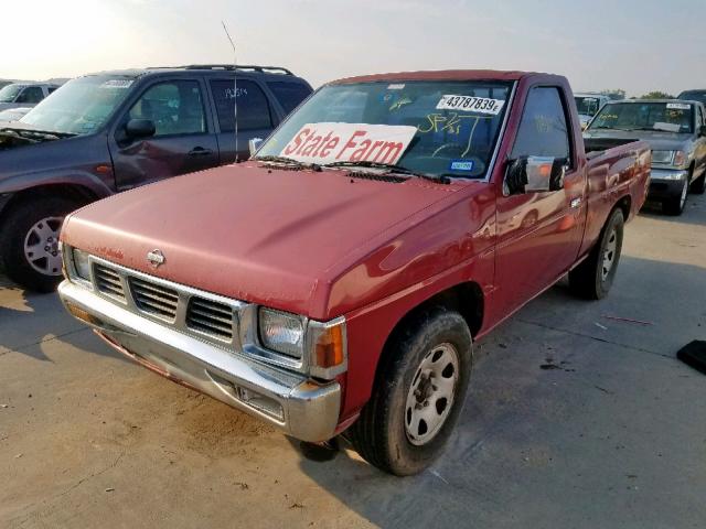 1N6SD11SXSC410354 - 1995 NISSAN TRUCK E/XE BURGUNDY photo 2