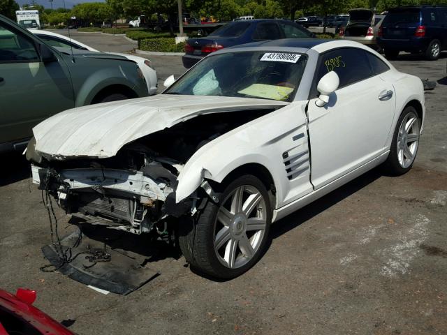 1C3AN69L04X021891 - 2004 CHRYSLER CROSSFIRE WHITE photo 2