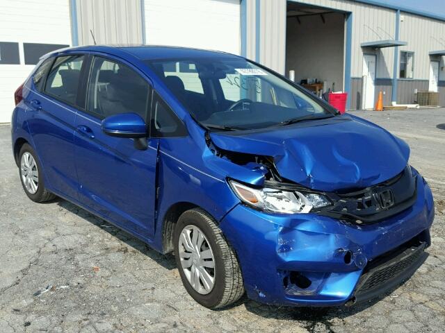 JHMGK5H57GX027671 - 2016 HONDA FIT LX BLUE photo 1