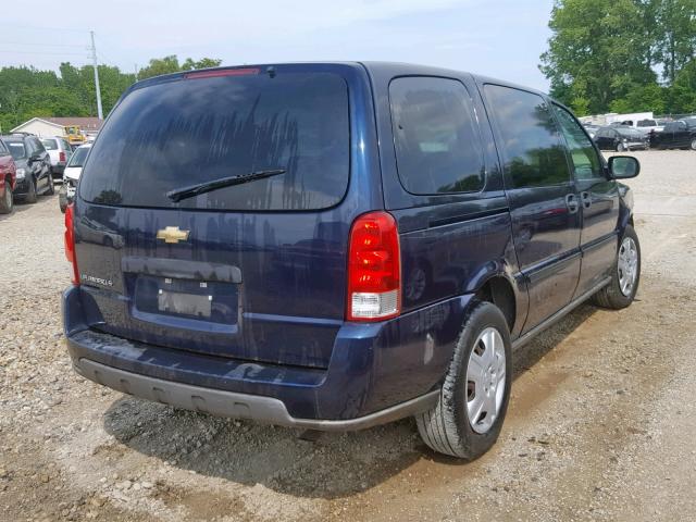 1GNDV23137D101823 - 2007 CHEVROLET UPLANDER L BLUE photo 4