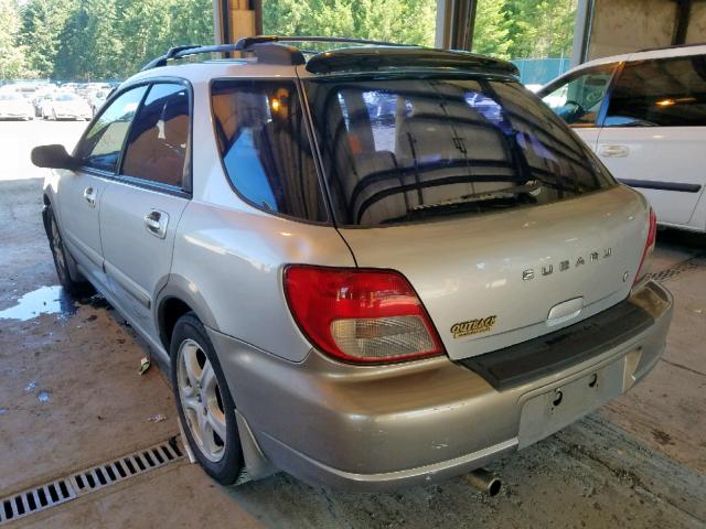 JF1GG68522H826159 - 2002 SUBARU IMPREZA OU SILVER photo 3