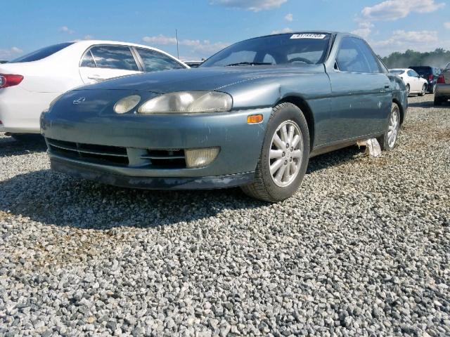 JT8UZ30C4N0016923 - 1992 LEXUS SC 400 BLUE photo 2