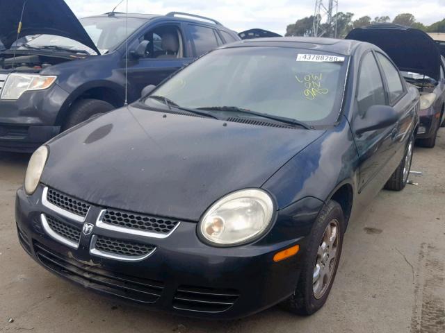 1B3ES56C05D125791 - 2005 DODGE NEON BLACK photo 2