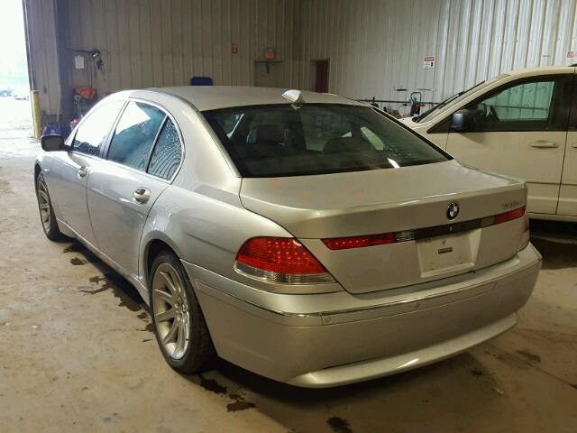 WBAGN63484DS50728 - 2004 BMW 745 LI SILVER photo 3