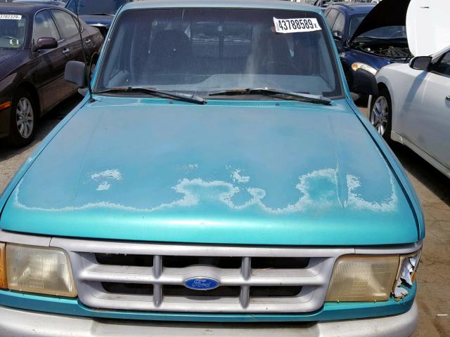 1FTCR10UXPPA15182 - 1993 FORD RANGER GREEN photo 7