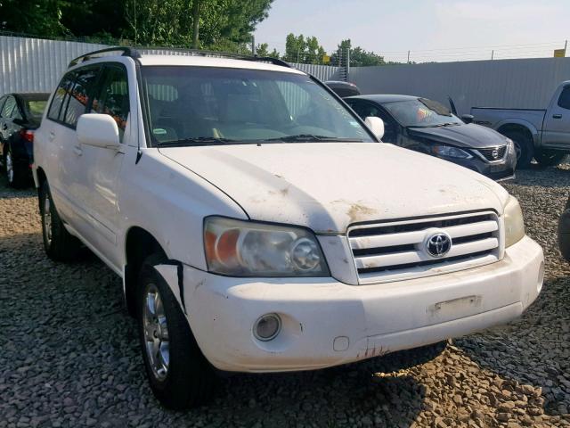 JTEEP21A540026485 - 2004 TOYOTA HIGHLANDER WHITE photo 1